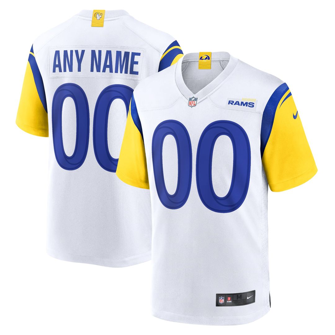 Los Angeles Rams Nike White Alternate Custom Jersey product image 4