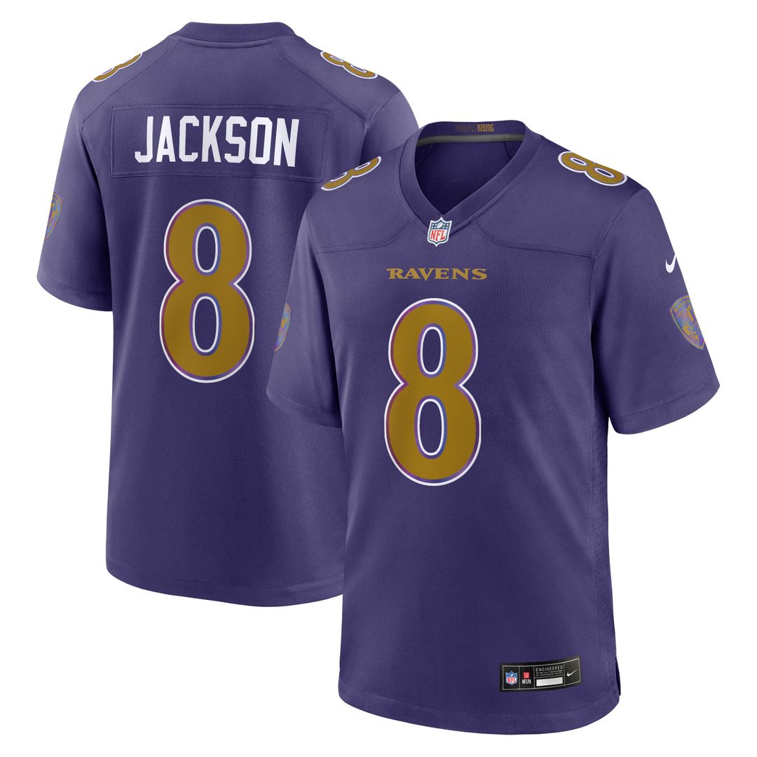 Baltimore Ravens Lamar Jackson Nike Black Alternate Game product image 7