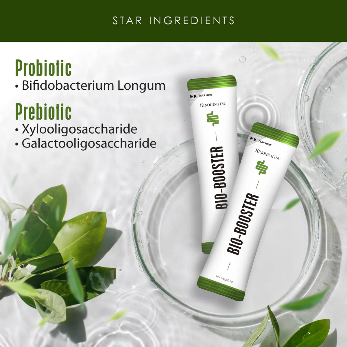 [Bundle of 2] Kinohimitsu Bio-Booster (Probiotics with Prebiotics) - 8g x 30 Sachets