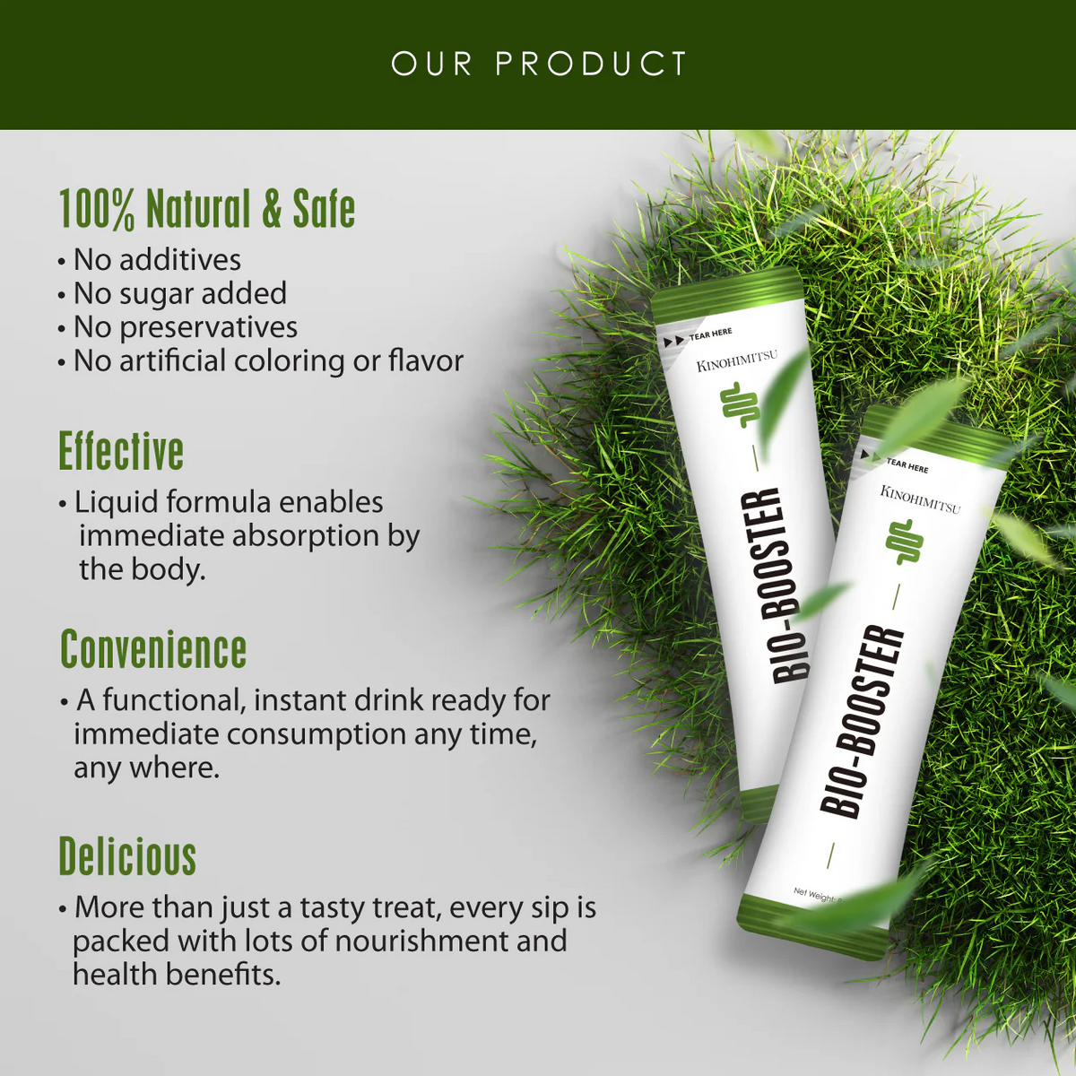 [Bundle of 2] Kinohimitsu Bio-Booster (Probiotics with Prebiotics) - 8g x 30 Sachets