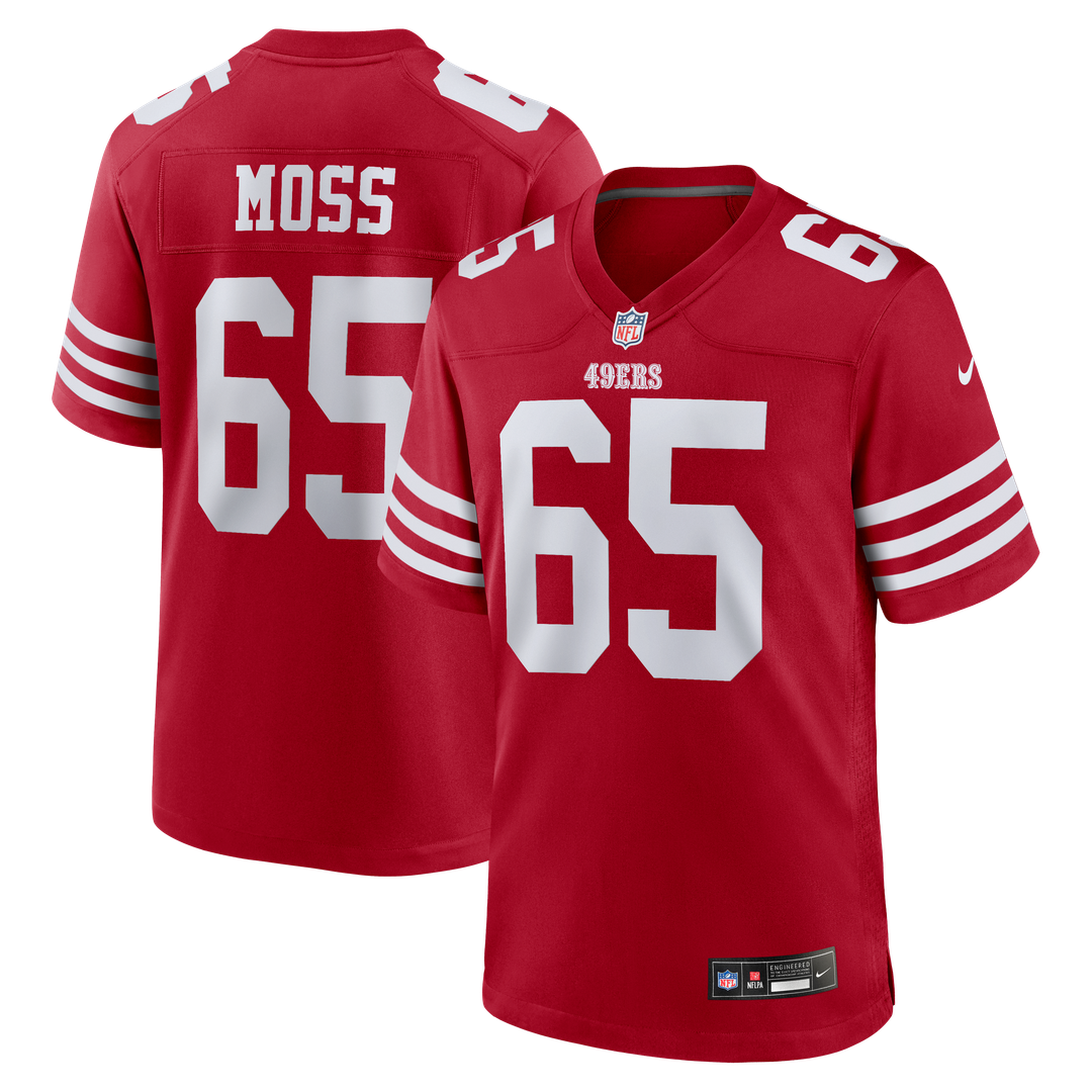 San Francisco 49ers Drew Moss Nike Scarlet Game Jersey product image 1