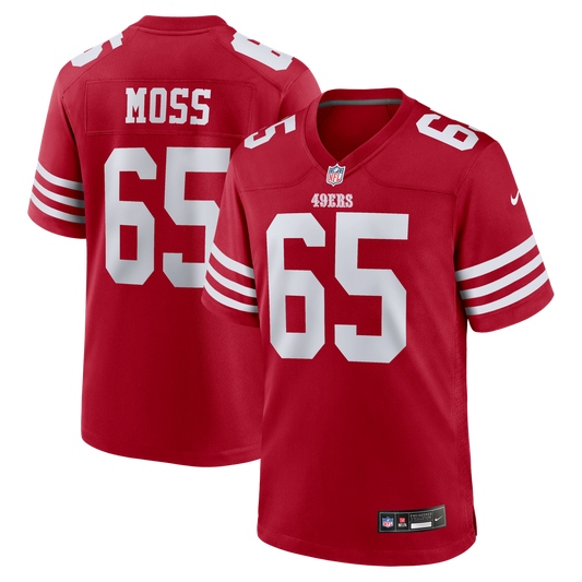San Francisco 49ers Drew Moss Nike Scarlet Game Jersey product image 1