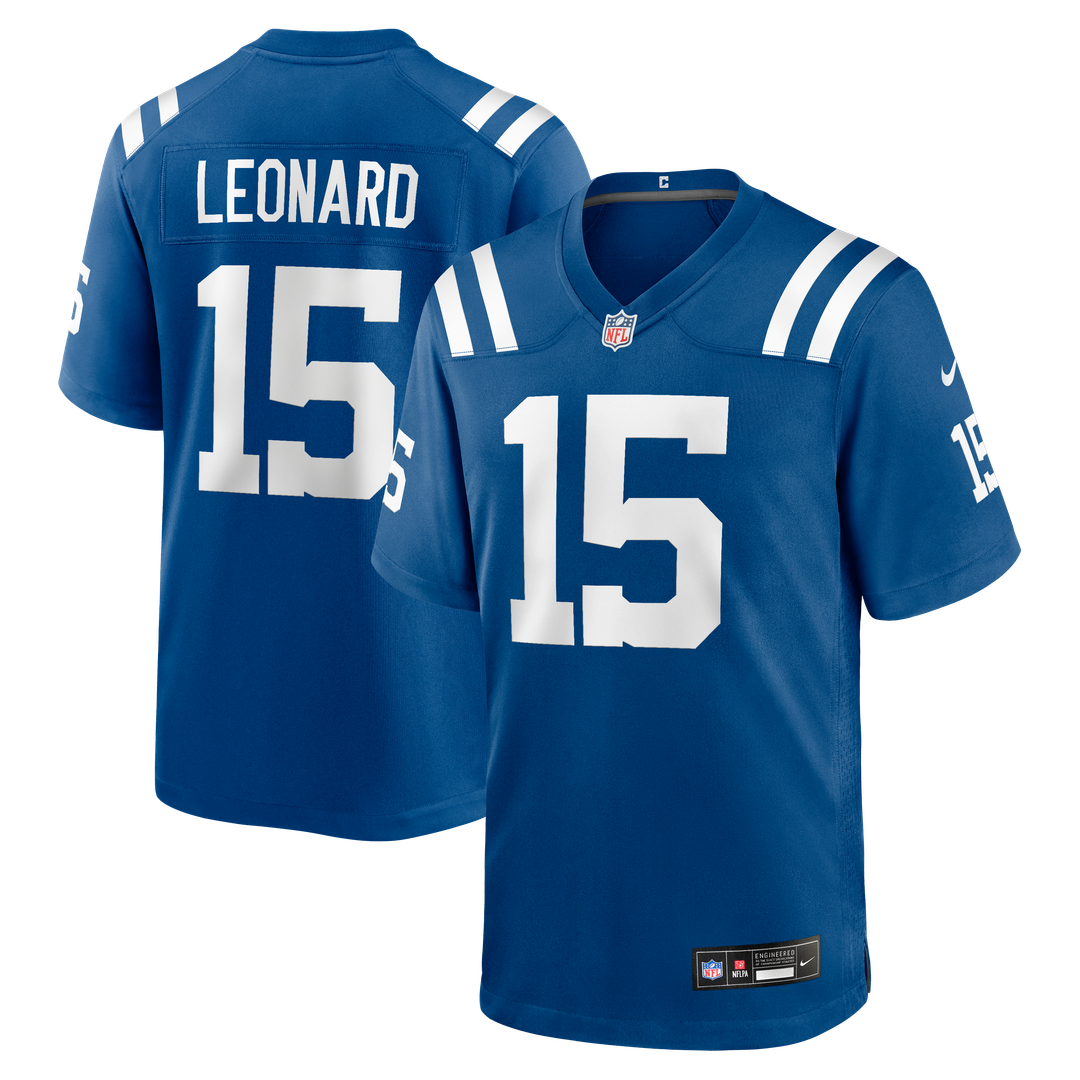 Indianapolis Colts Riley Leonard Nike Royal Game Jersey product image 1