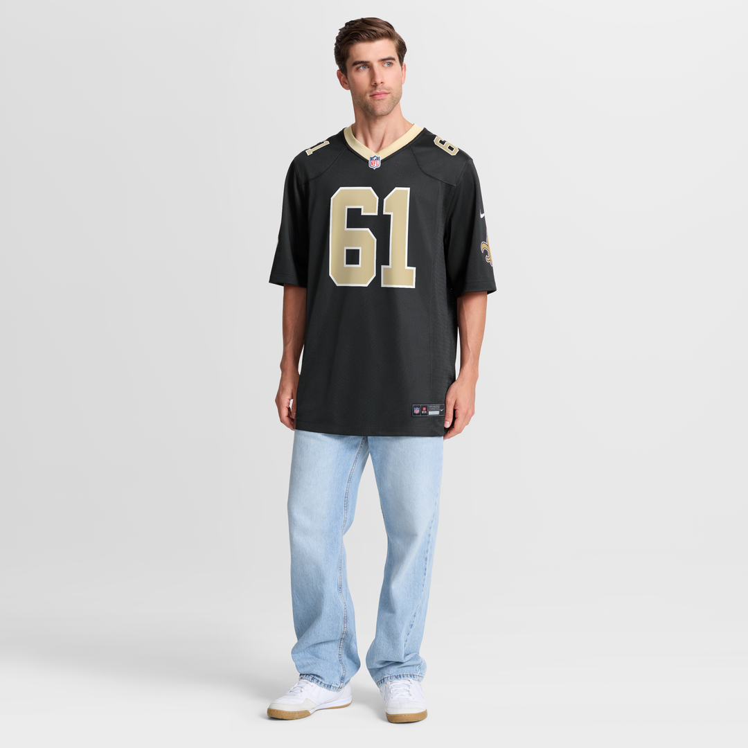 New Orleans Saints Drew Desjarlais Nike Black Game Jersey product image 7