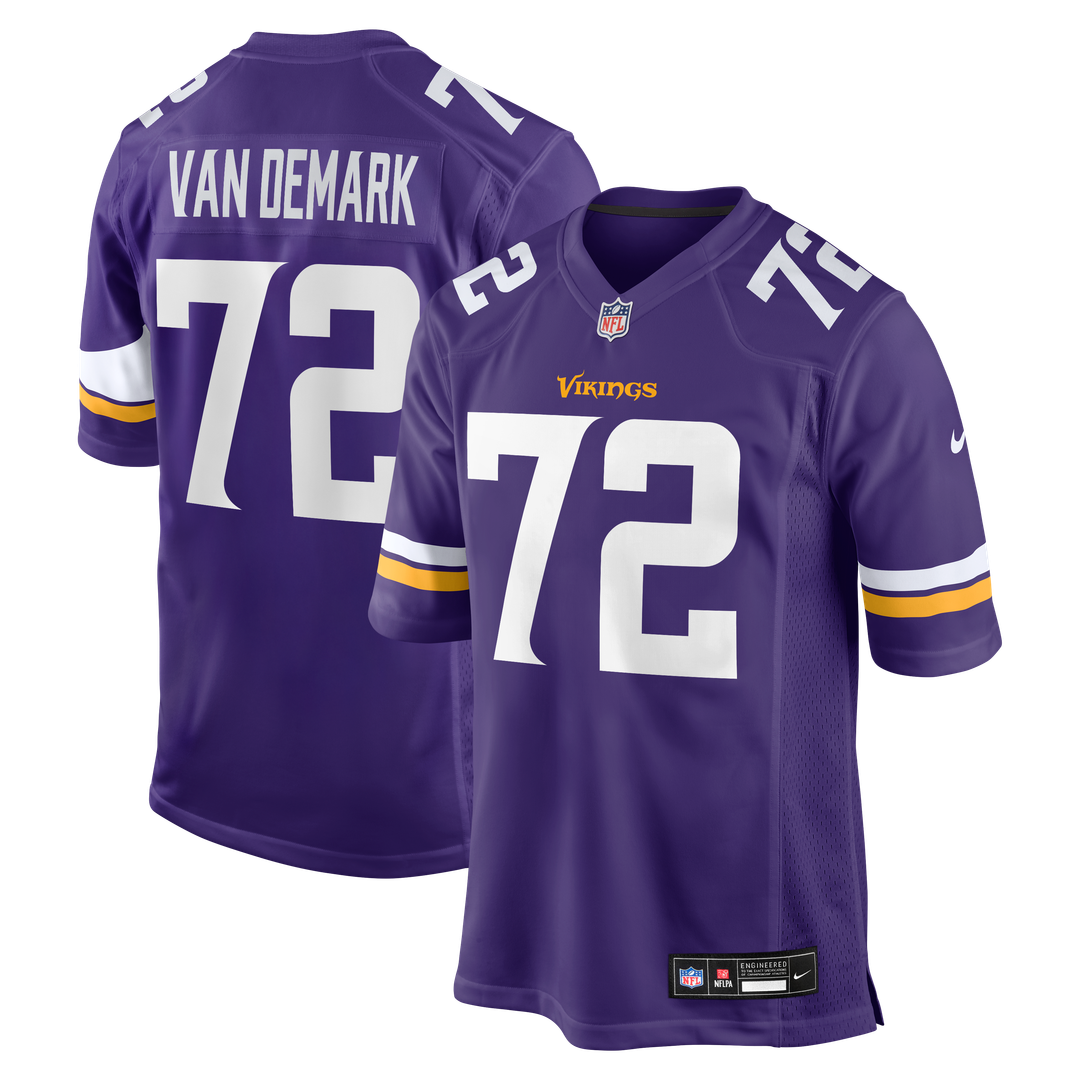 Minnesota Vikings Ryan Van Demark Nike Purple Game Jersey product image 1