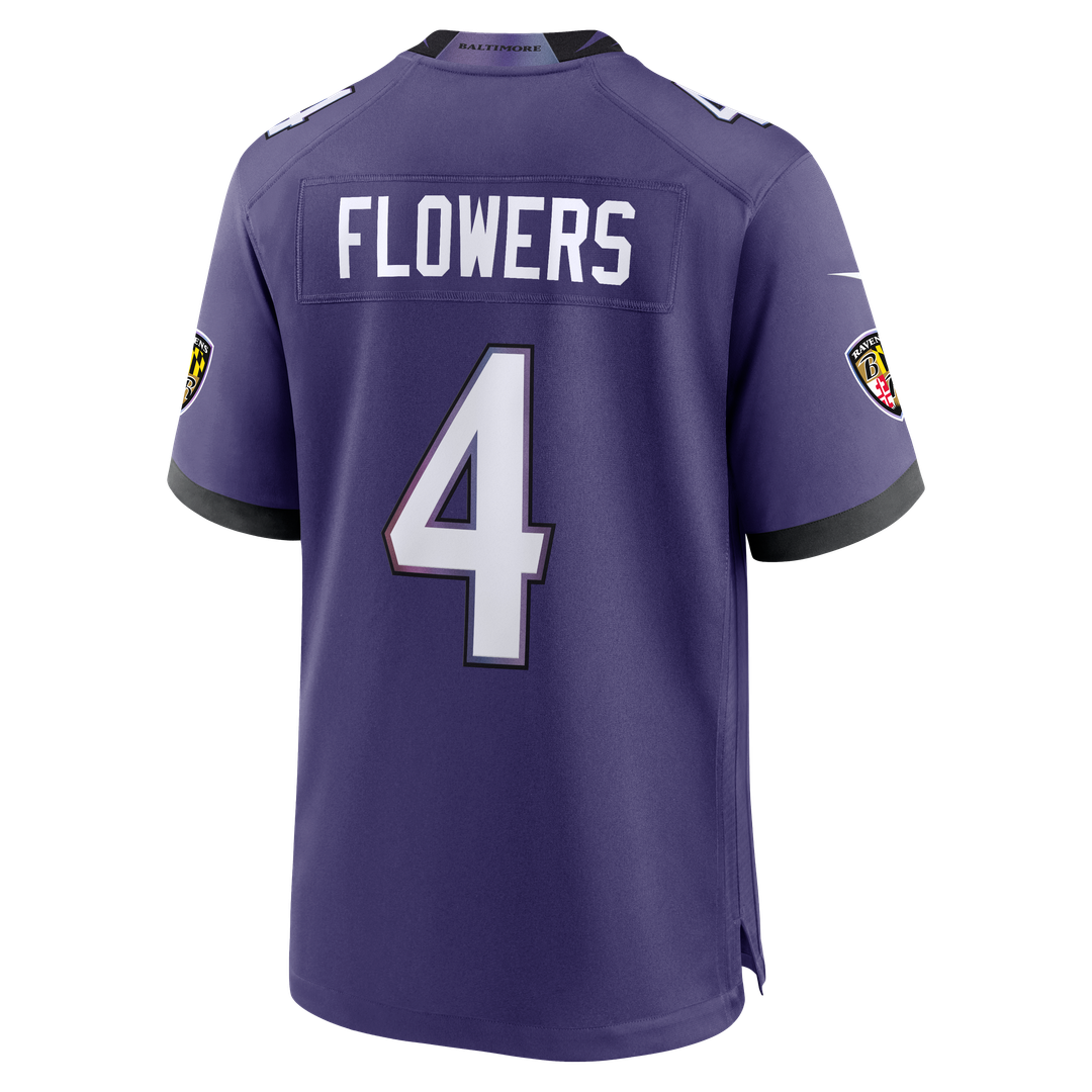 Baltimore Ravens Zay Flowers Nike Purple Game Jersey product image 7