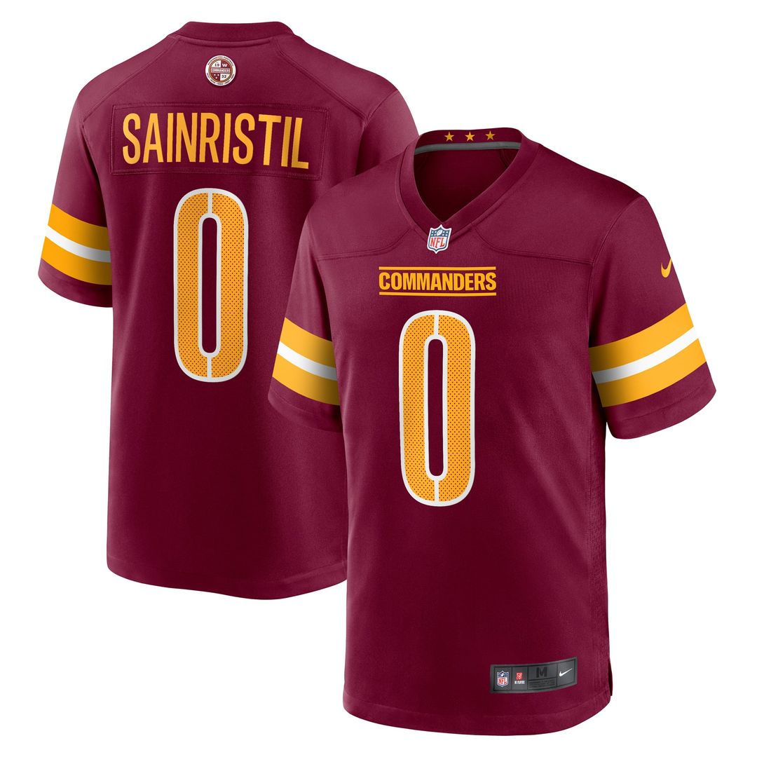 Washington Commanders Mike Sainristil Nike Burgundy Game product image 1