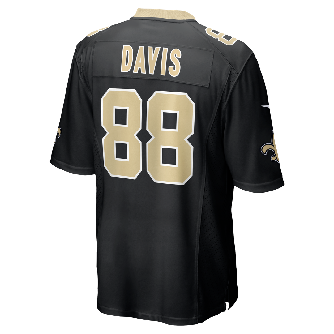 New Orleans Saints Shaquan Davis Nike Black Game Jersey product image 3