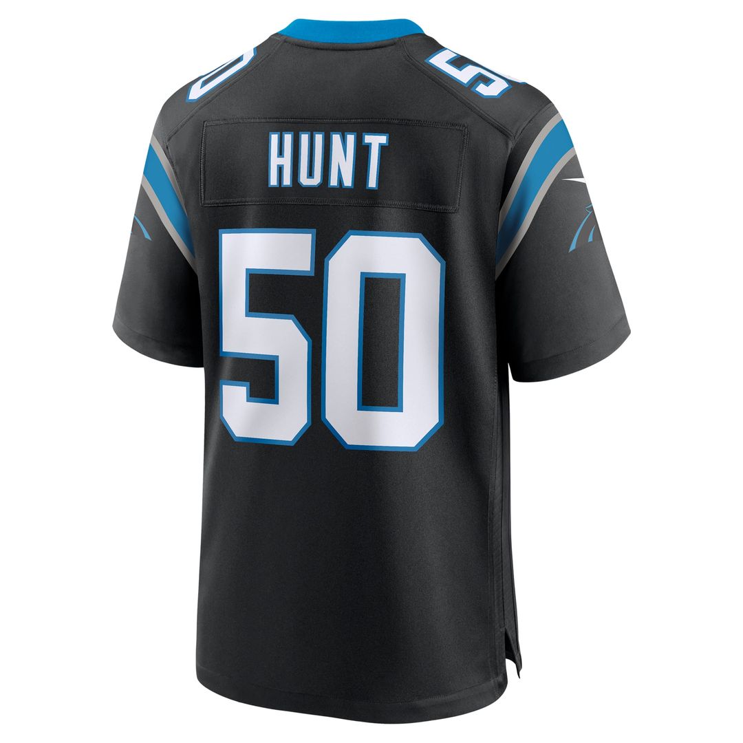 Carolina Panthers Robert Hunt Nike Black Game Jersey product image 3