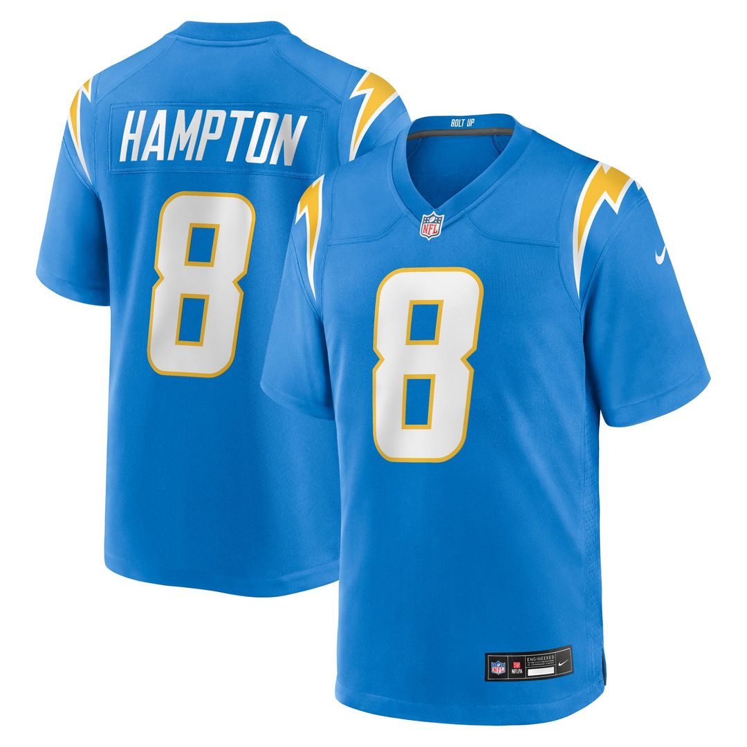 Los Angeles Chargers Omarion Hampton Nike Powder Blue Game product image 1