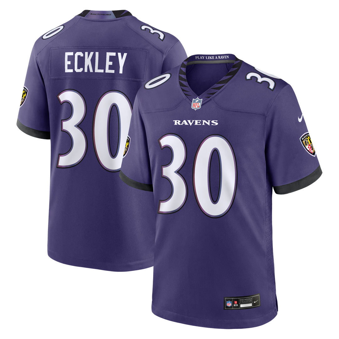 Baltimore Ravens Ryan Eckley Nike Purple Game Jersey product image 1