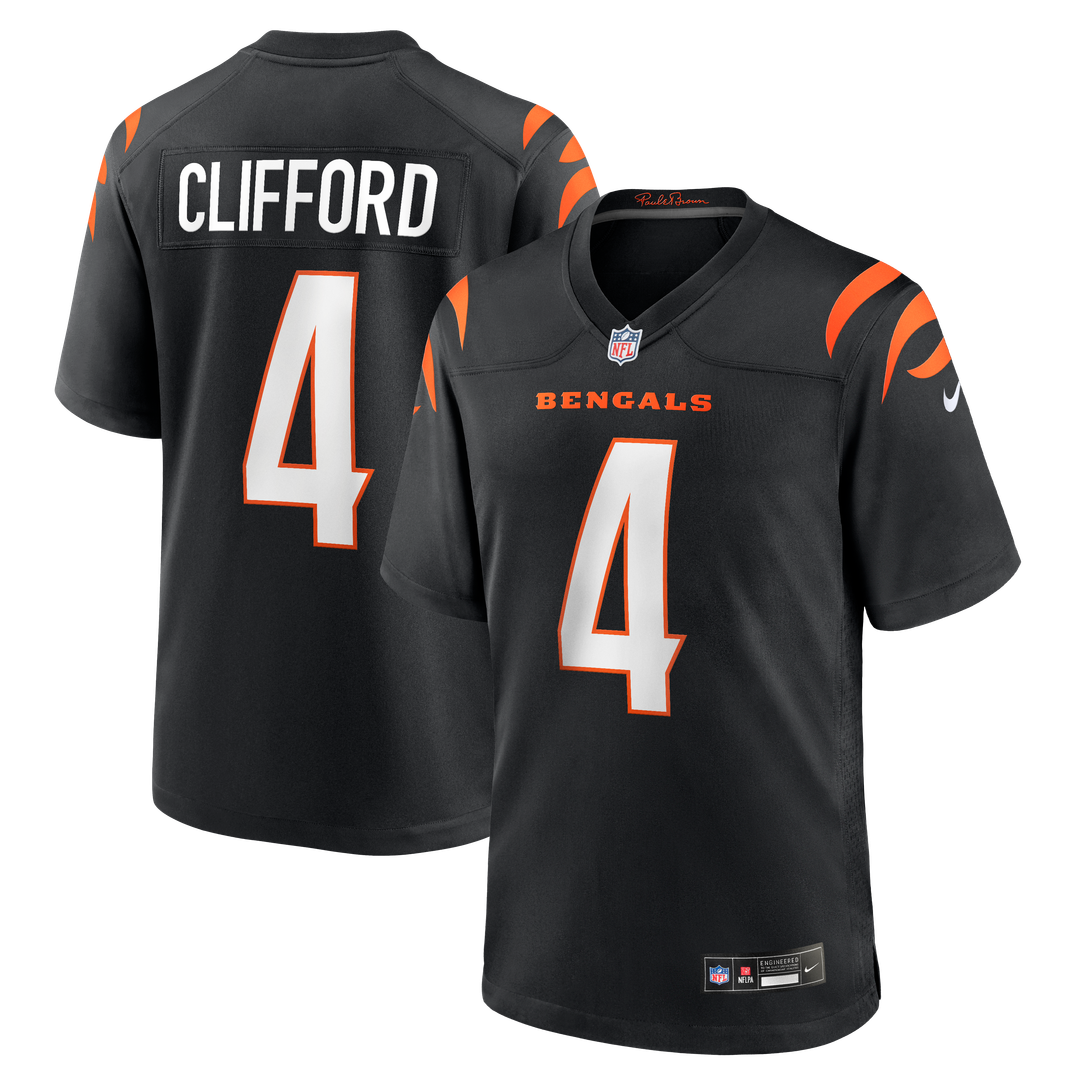 Cincinnati Bengals Sean Clifford Nike Black Game Jersey product image 1