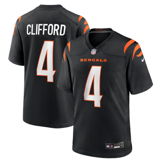 Cincinnati Bengals Sean Clifford Nike Black Game Jersey product image 1