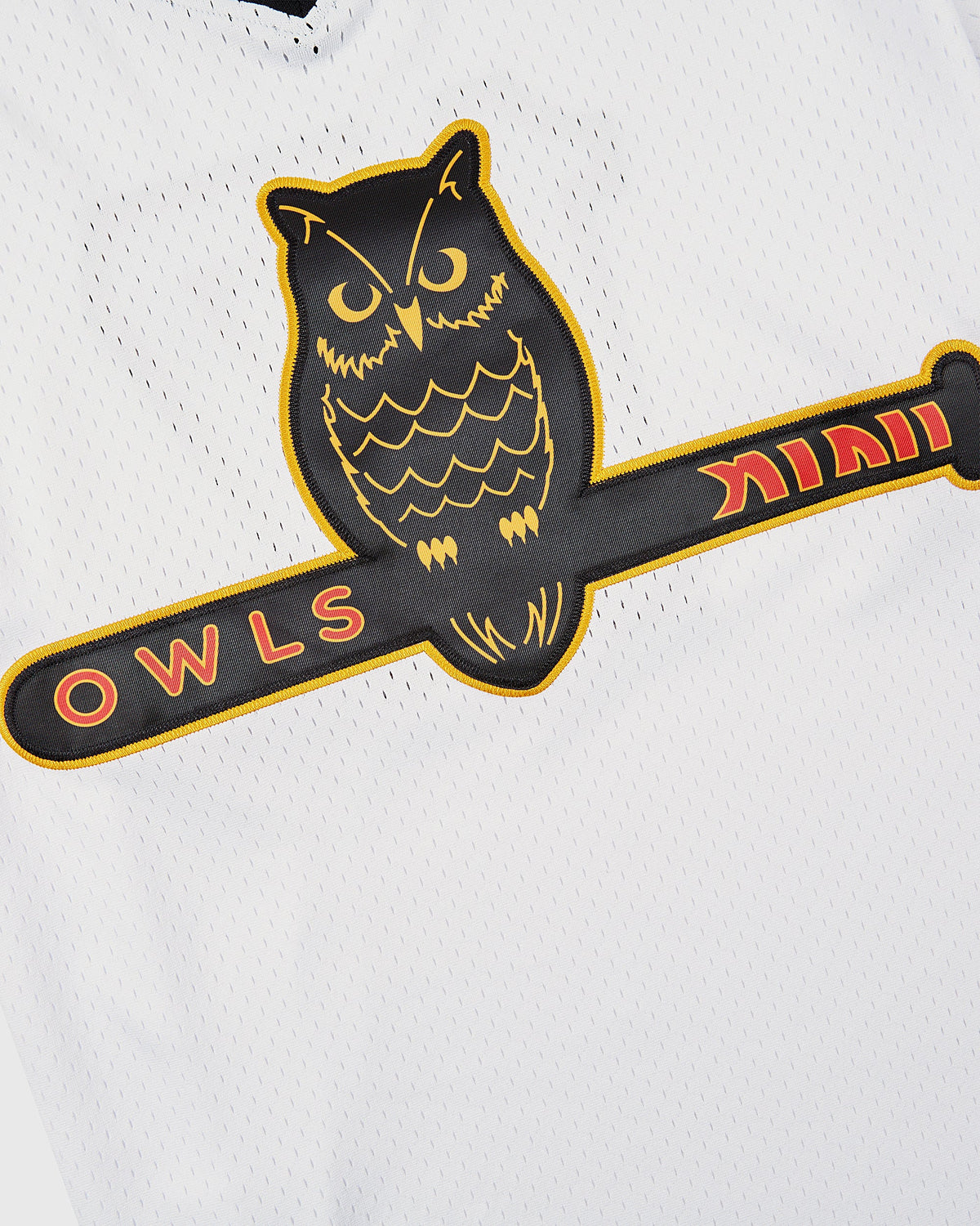Topeka Owls V-Neck Mesh Jersey product image 4, provided for visual reference and product detail review