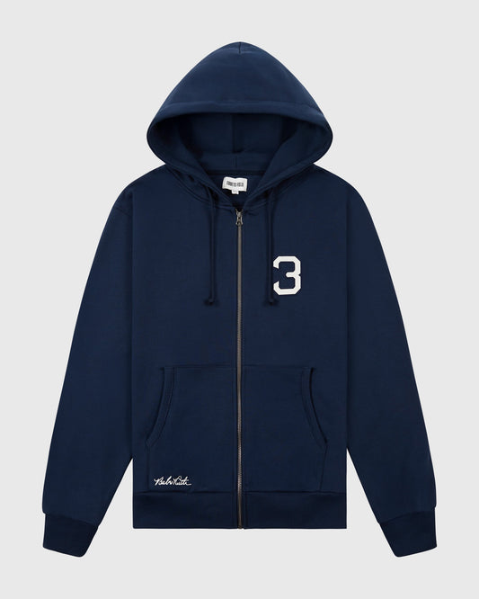 Babe Ruth Heavyweight Cotton Terry Full-Zip Hoodie product image 1, provided for visual reference and product detail review