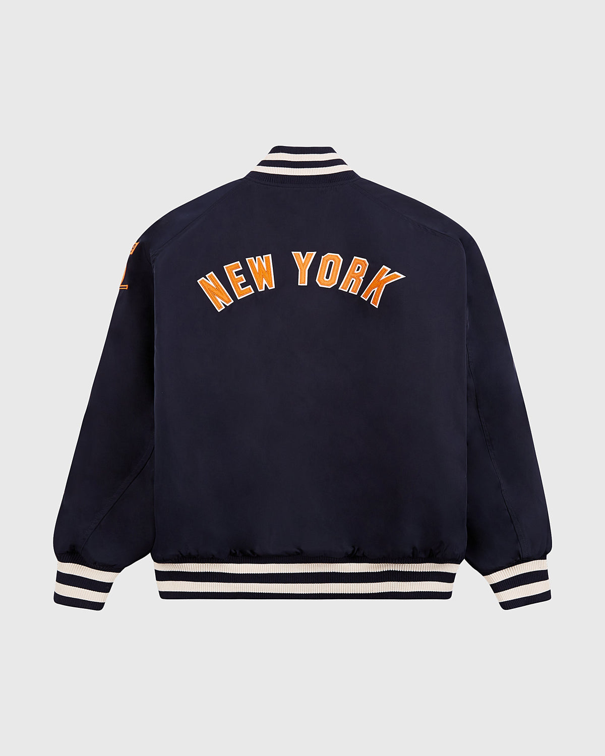 New York 1939 World's Fair Satin Varsity Jacket product image 2, provided for visual reference and product detail review