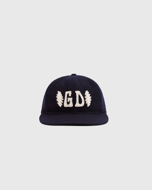 Grateful Dead Double Bolt Wool Ballcap product image 1, provided for visual reference and product detail review