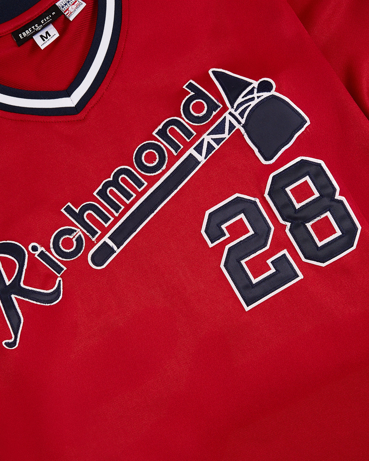 John Smoltz Richmond Braves V-Neck Jersey product image 2, provided for visual reference and product detail review