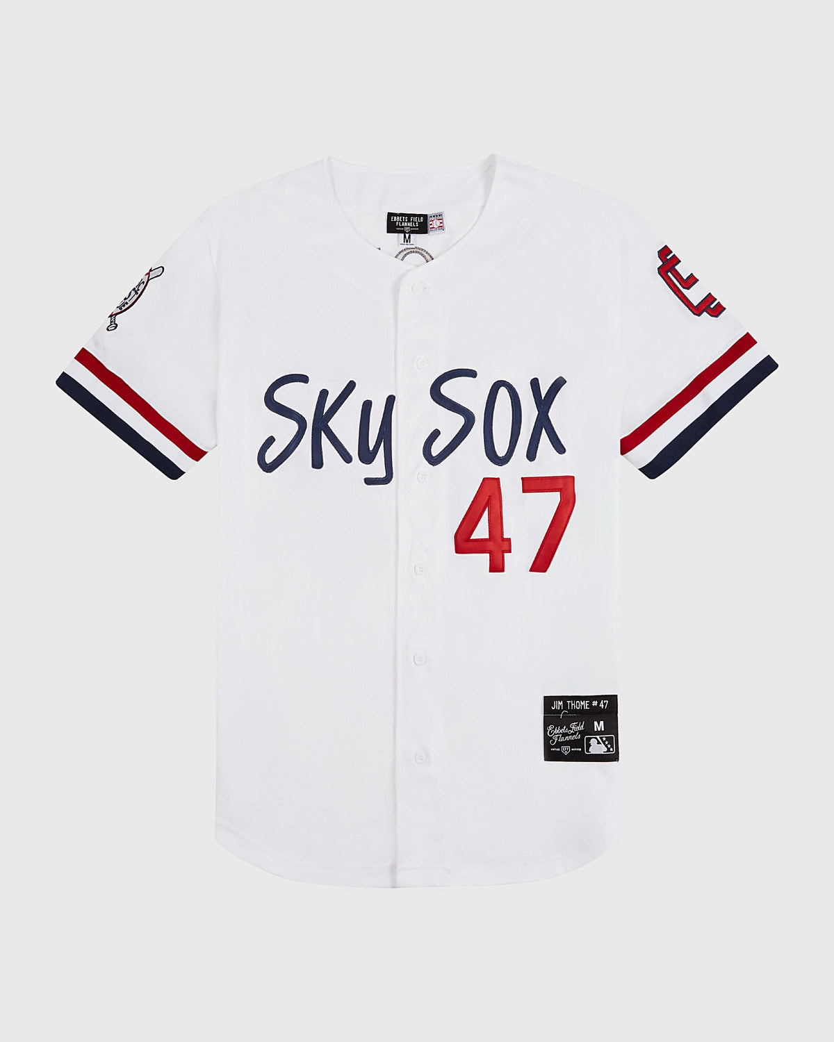 Jim Thome Colorado Springs Sky Fox Button Up Jersey product image 1, provided for visual reference and product detail review