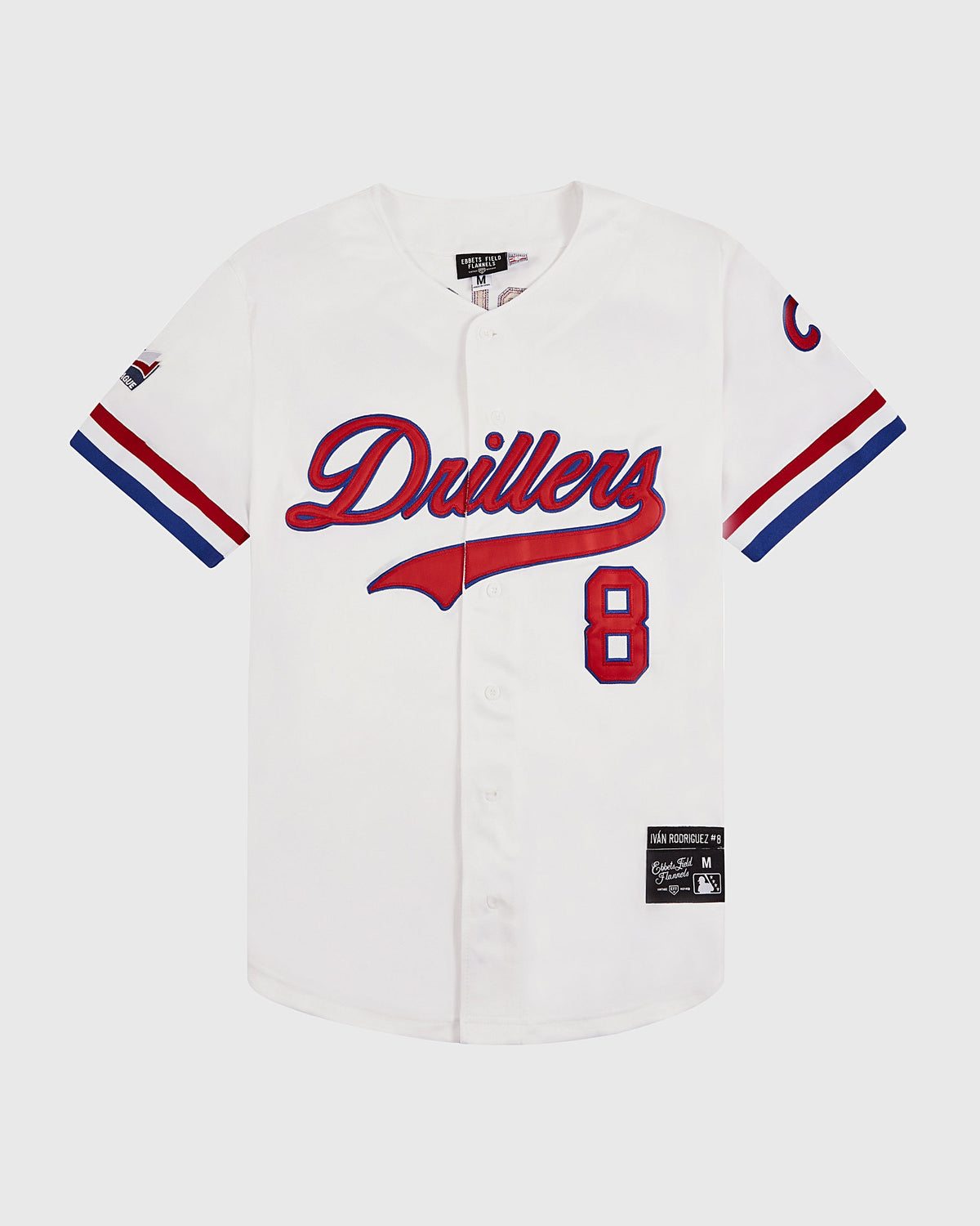 Pudge Rodgriguez Tulsa Drillers Button Up Jersey product image 1, provided for visual reference and product detail review