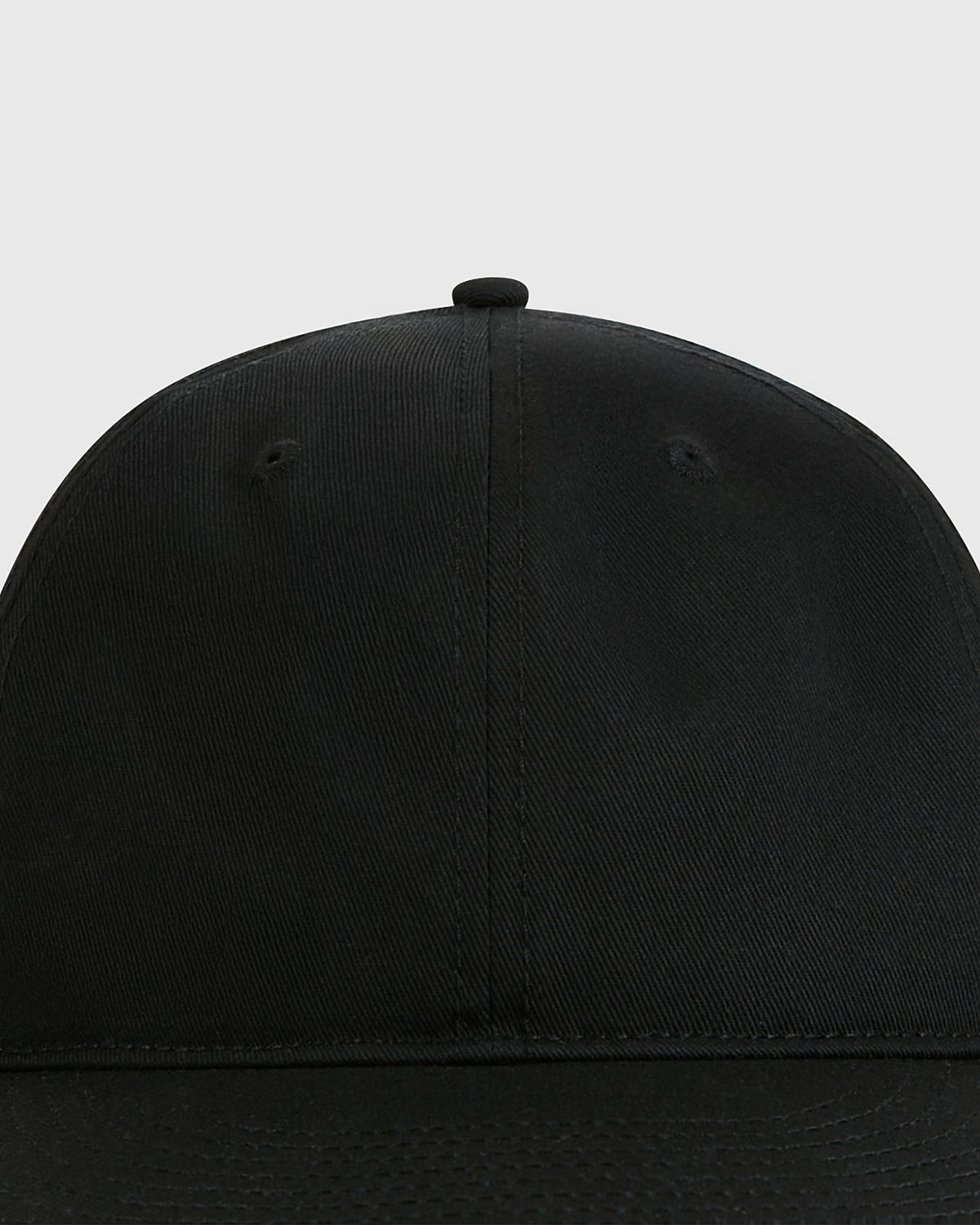 Black Cotton Twill Ballcap product image 5, provided for visual reference and product detail review
