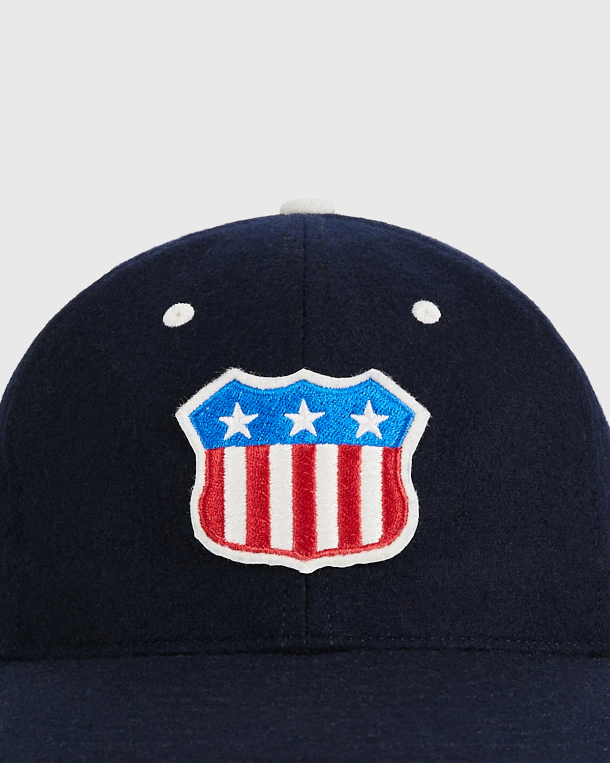 USA Stars and Bars Shield Wool Ballcap product image 5, provided for visual reference and product detail review