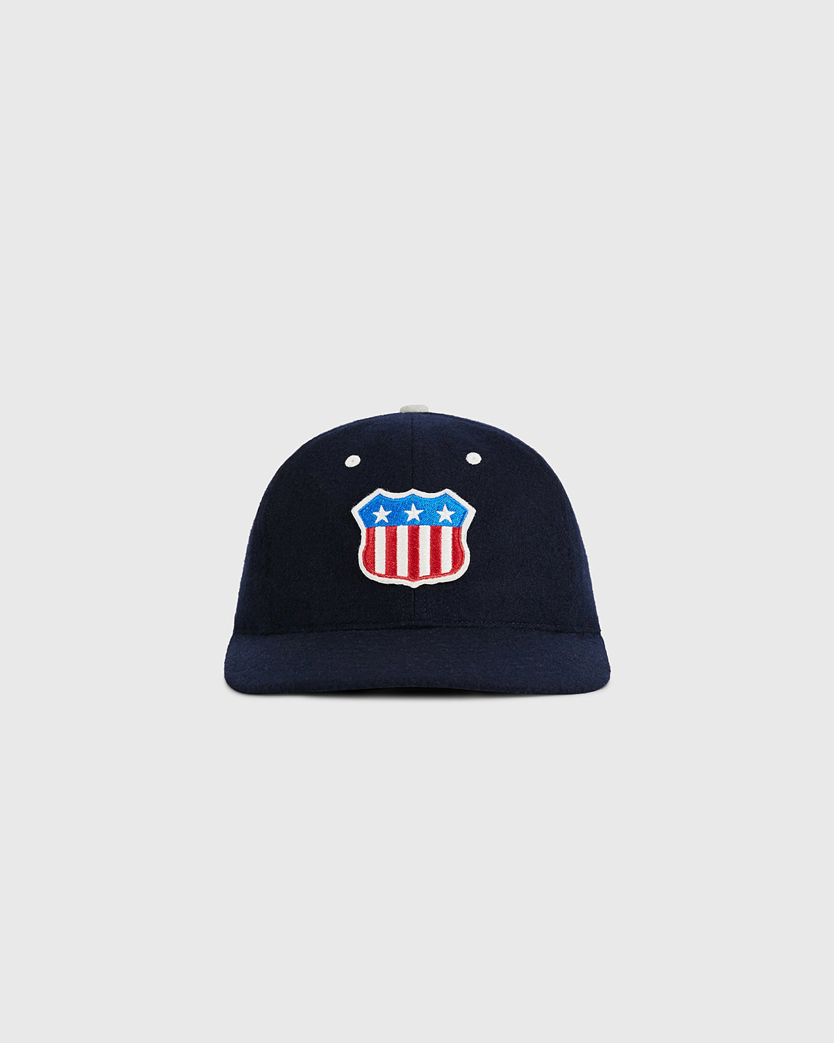USA Stars and Bars Shield Wool Ballcap product image 1, provided for visual reference and product detail review