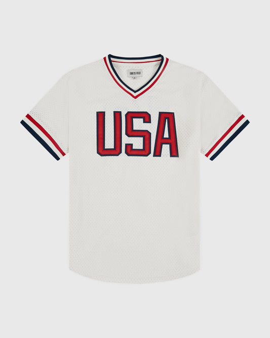 USA National Team Mesh V-Neck Jersey product image 1, provided for visual reference and product detail review