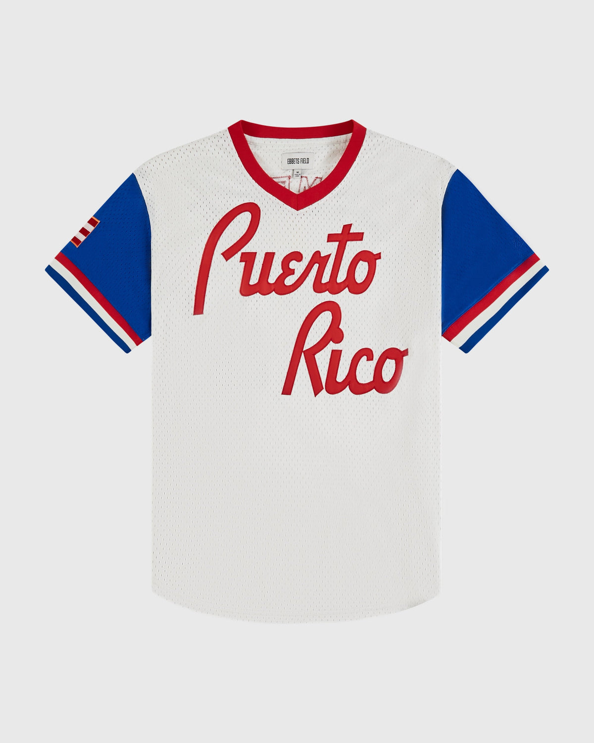 Puerto Rico 1976 National Team Mesh V-Neck Jersey product image 1, provided for visual reference and product detail review