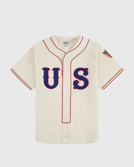 USA National Team 1936 Authentic Wool Baseball Jersey product image 1, provided for visual reference and product detail