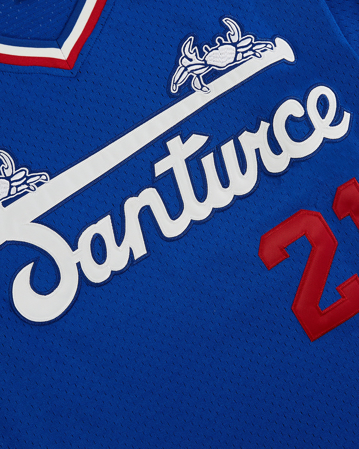 Santurce Cangrejeros Mesh V-Neck Jersey product image 5, provided for visual reference and product detail review