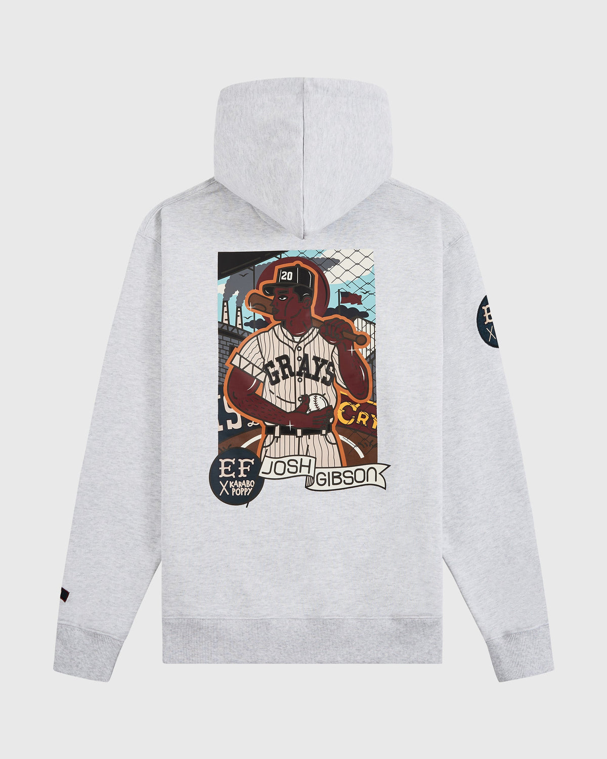 Karabo Poppy x Ebbets Field Josh Gibson Heavyweight Cotton Pullover Hoodie product image 1, provided for visual reference