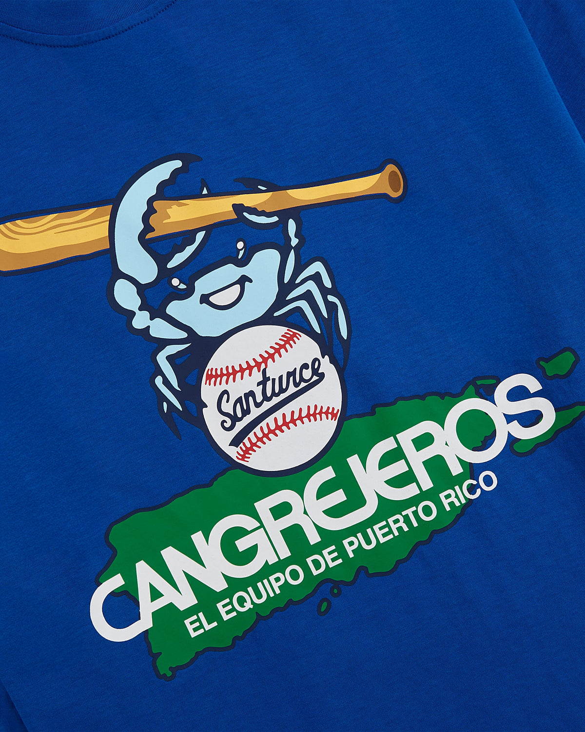 Santurce Cangrejeros Short Sleeve Graphic T-Shirt product image 2, provided for visual reference and product detail review
