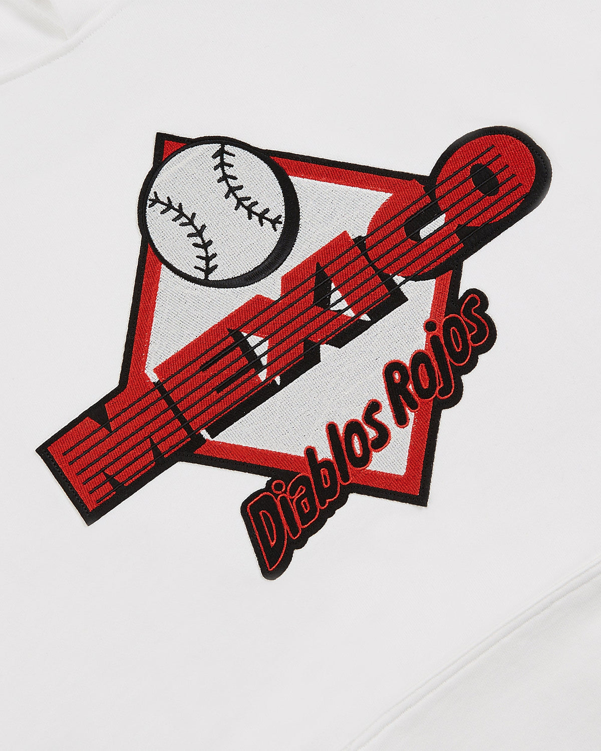 Diablos Rojos del Mexico Heavyweight Cotton Terry Pullover Hoodie product image 3, provided for visual reference and product