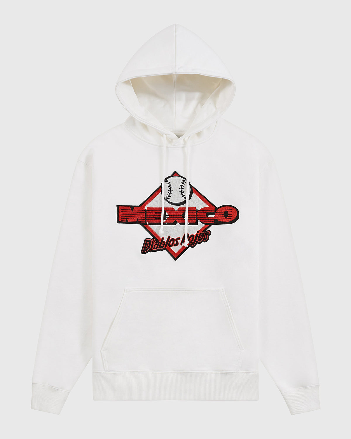 Diablos Rojos del Mexico Heavyweight Cotton Terry Pullover Hoodie product image 1, provided for visual reference and product