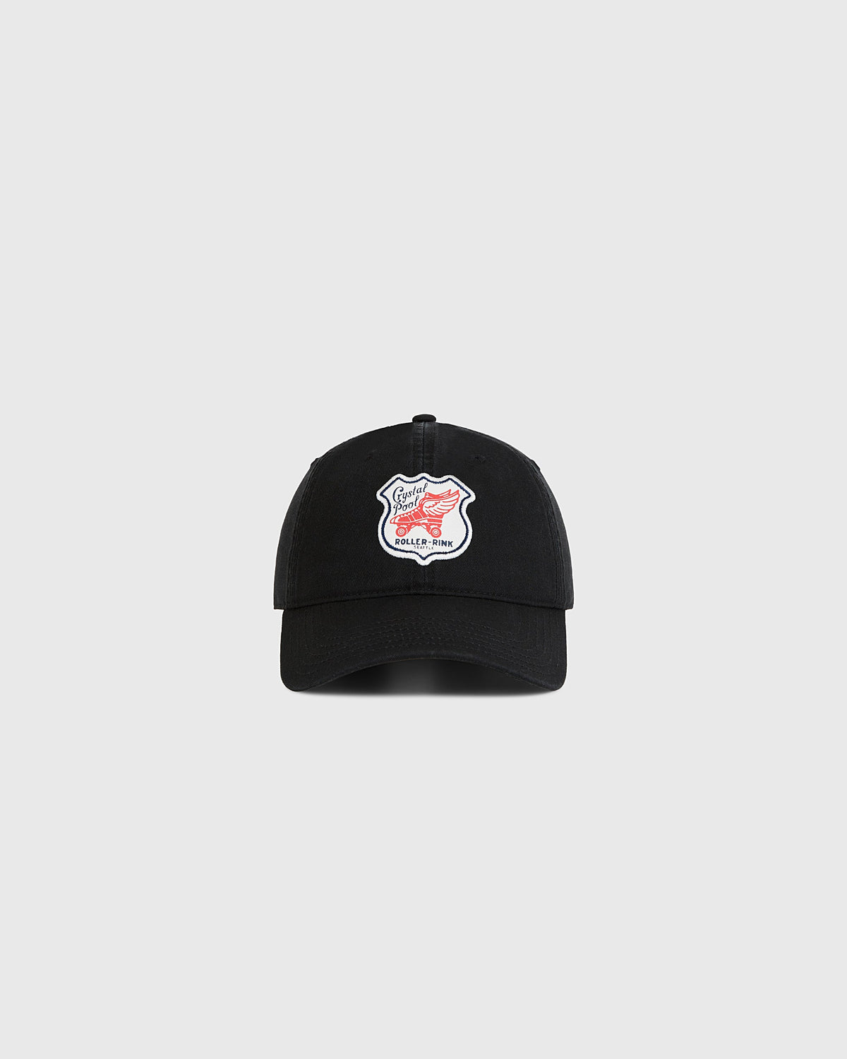 Seattle Crystal Pool Roller Rink Washed Cotton Ballcap product image 1, provided for visual reference and product detail
