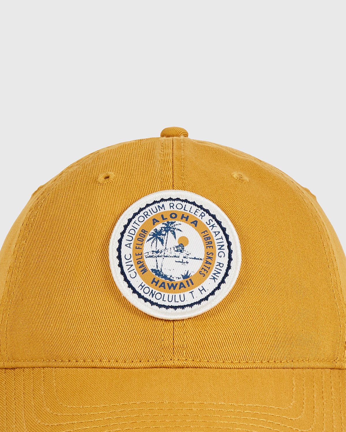 Hawaii Civic Auditorium Roller Rink Washed Cotton Ballcap product image 5, provided for visual reference and product detail