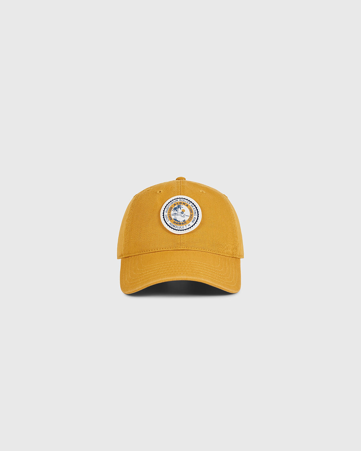 Hawaii Civic Auditorium Roller Rink Washed Cotton Ballcap product image 1, provided for visual reference and product detail