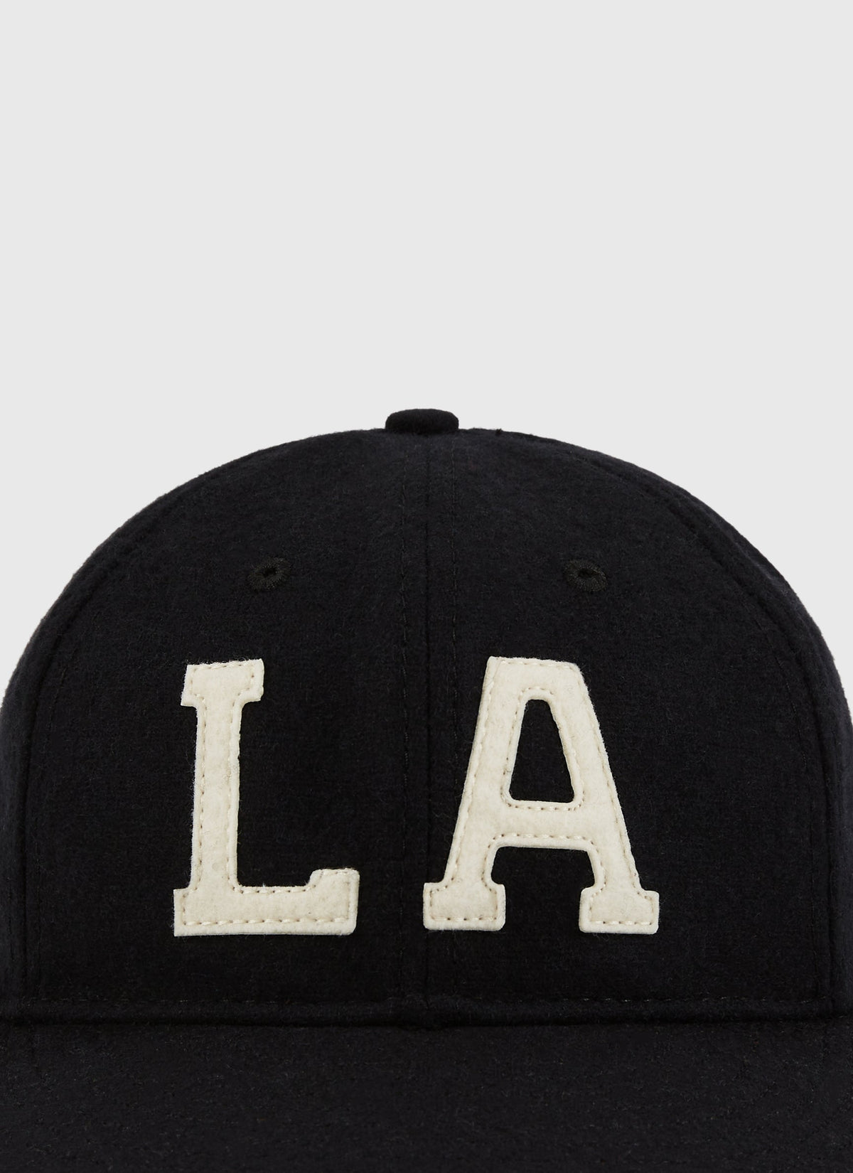 Los Angeles (PCL) 1949 Authentic Wool Ballcap - Black product image 5, provided for visual reference and product detail