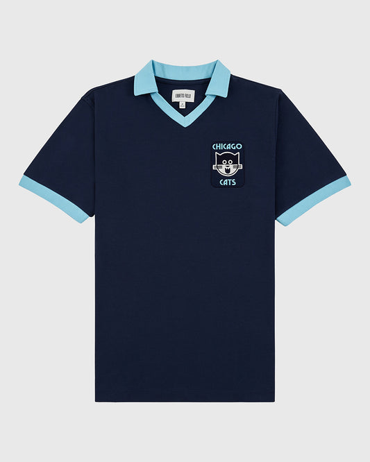 Chicago Cats Vintage Collar Soccer Jersey product image 1, provided for visual reference and product detail review