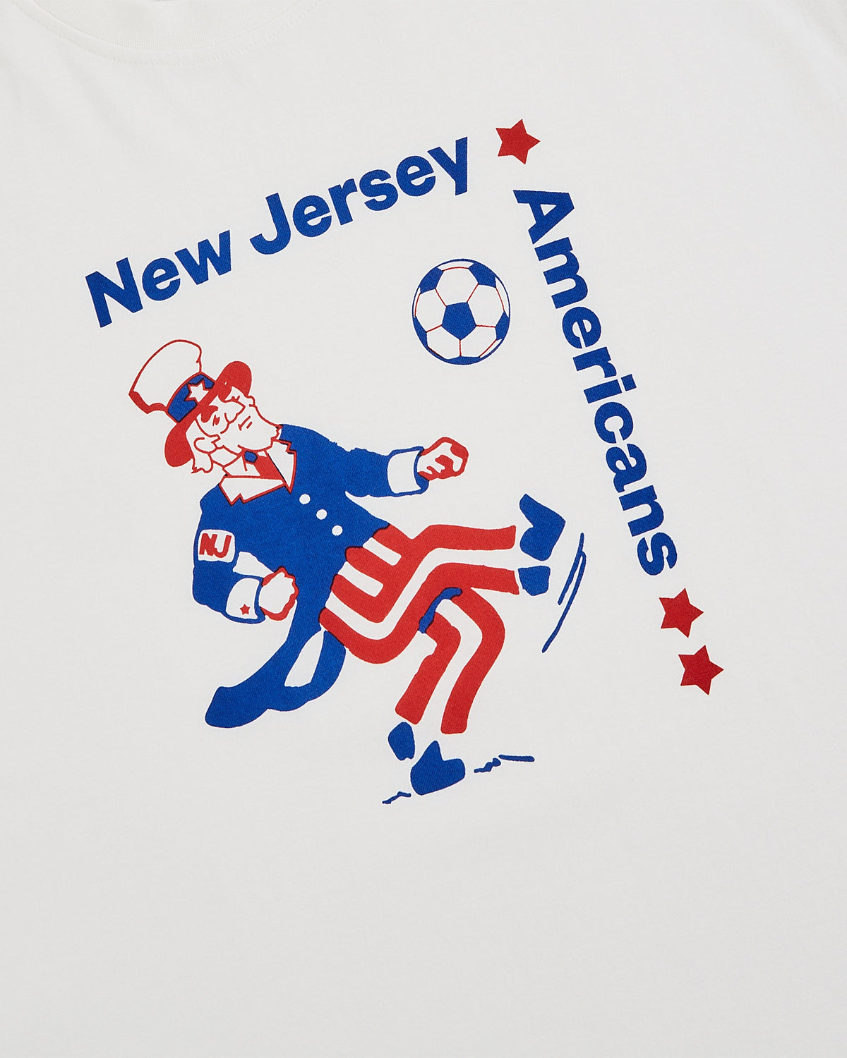 New Jersey Americans Short Sleeve Graphic T-Shirt product image 2, provided for visual reference and product detail review