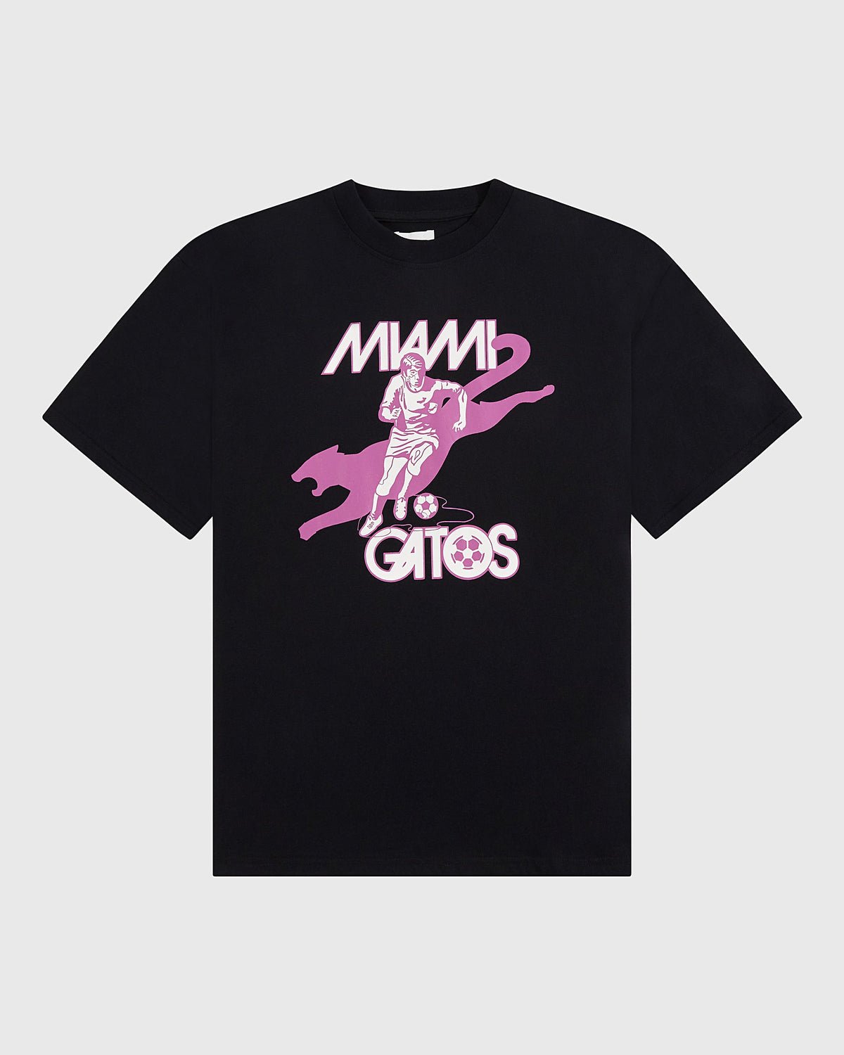 Miami Gatos Short Sleeve Graphic T-Shirt product image 1, provided for visual reference and product detail review