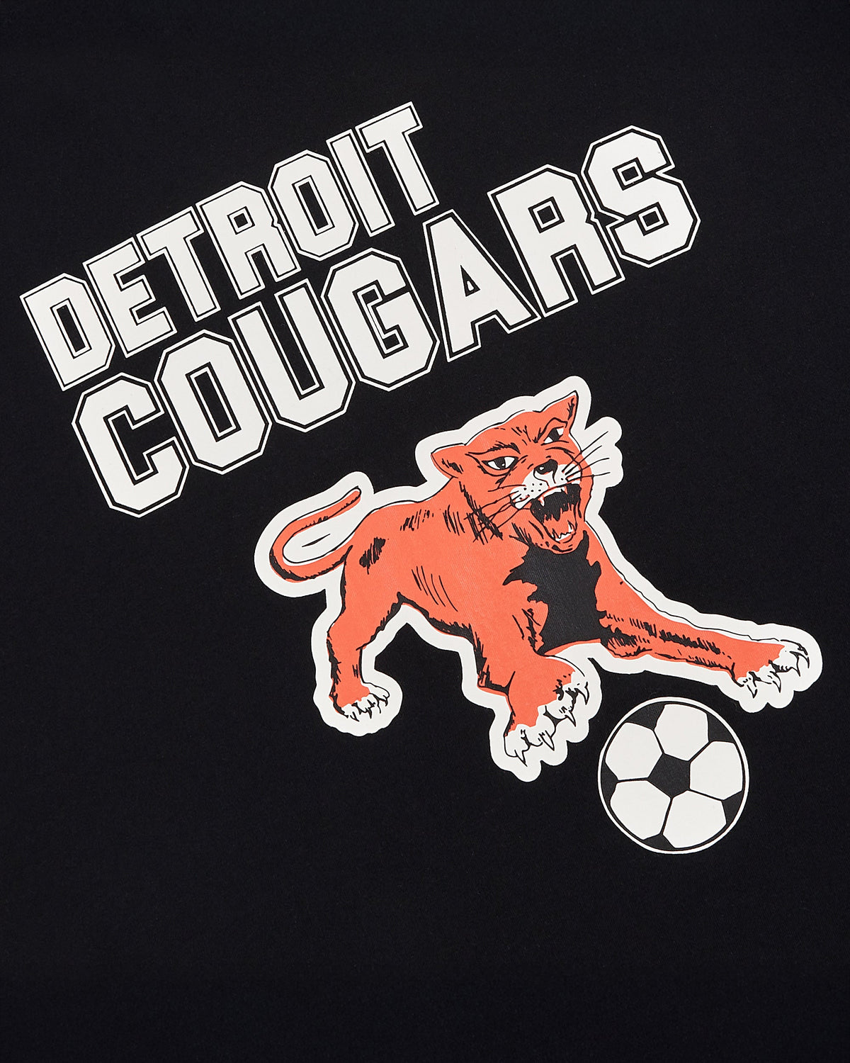 Detroit Cougars Short Sleeve Graphic T-Shirt product image 4, provided for visual reference and product detail review