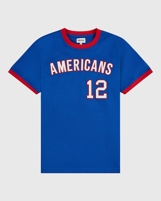 New Jersey Americans Mesh Soccer Jersey product image 1, provided for visual reference and product detail review