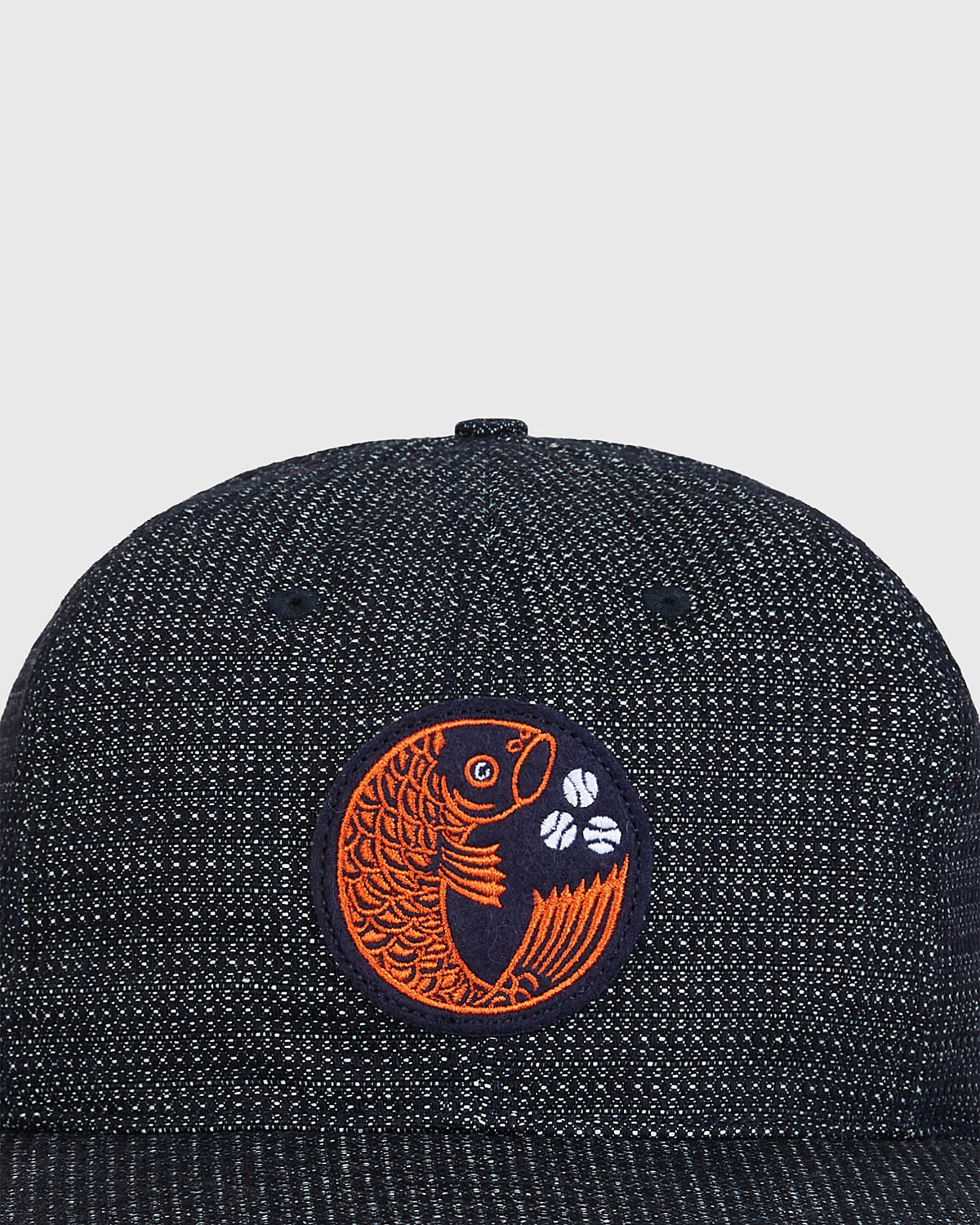 Hiroshima Carp Japanese Indigo Cotton Dobby Ballcap product image 5, provided for visual reference and product detail review