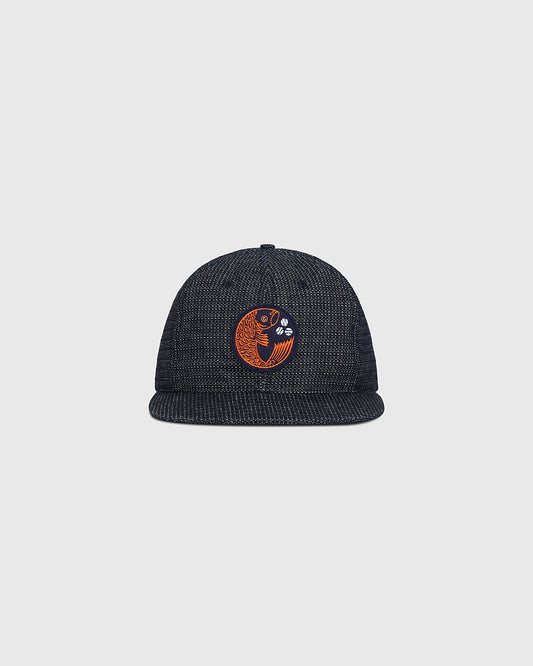 Hiroshima Carp Japanese Indigo Cotton Dobby Ballcap product image 1, provided for visual reference and product detail review