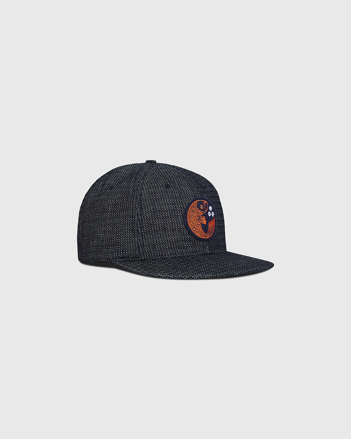 Hiroshima Carp Japanese Indigo Cotton Dobby Ballcap product image 2, provided for visual reference and product detail review