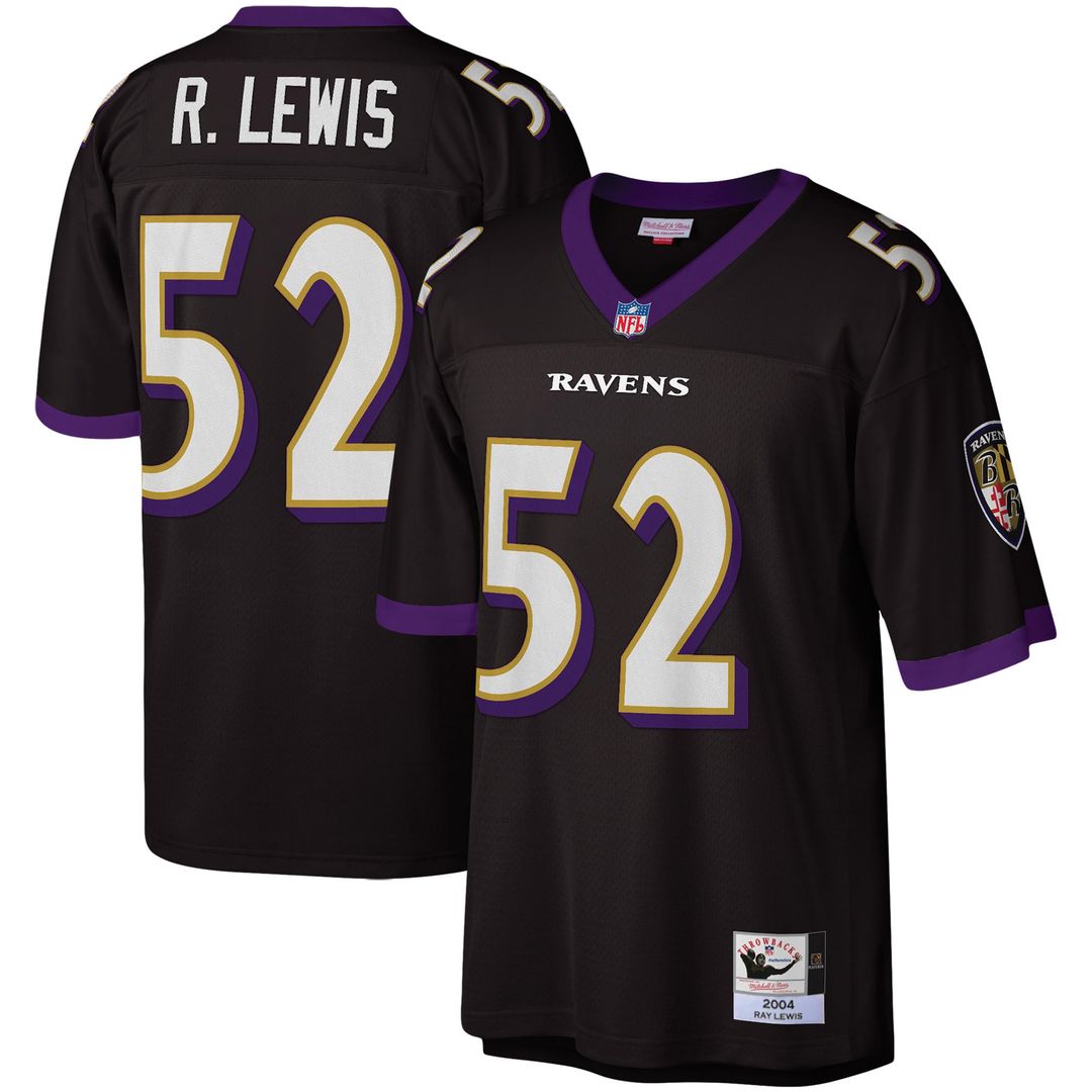 Baltimore Ravens Ray Lewis Mitchell & Ness Black Legacy product image 1