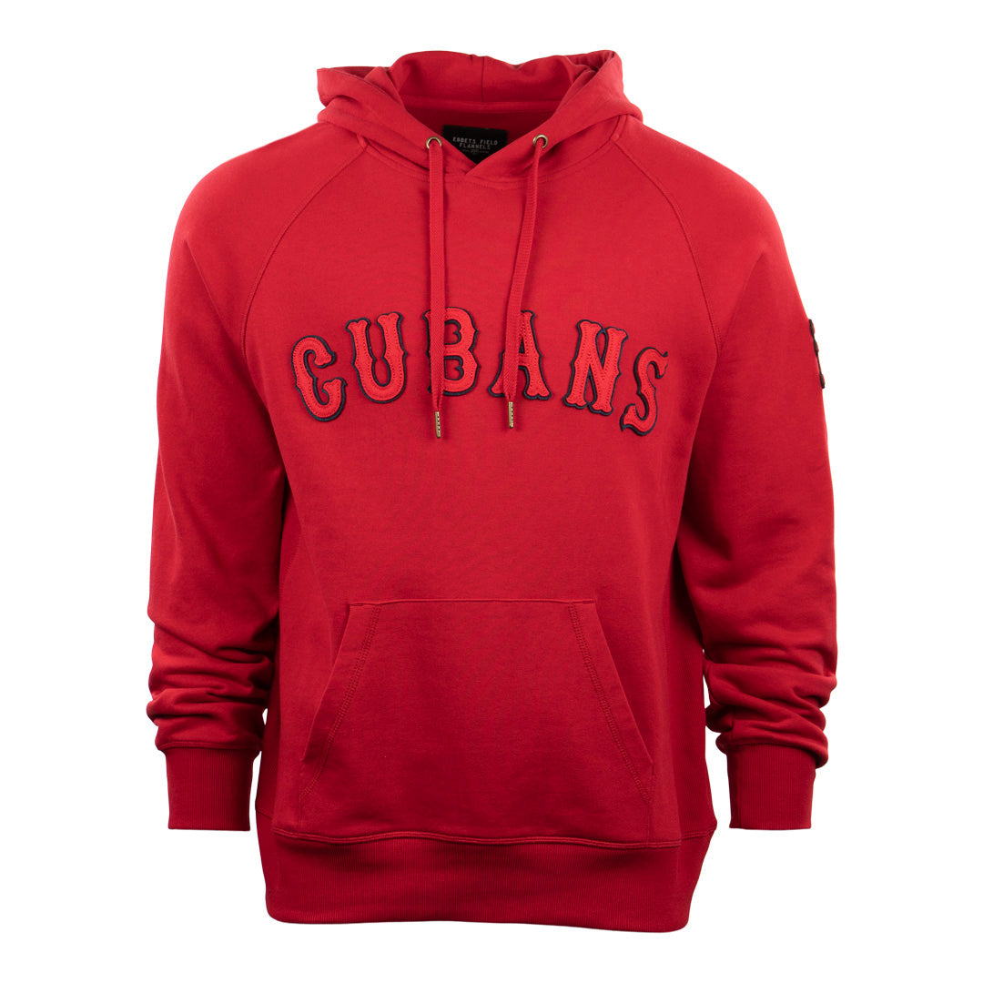 New York Cubans French Terry Script Hooded Sweatshirt product image 1, provided for visual reference and product detail