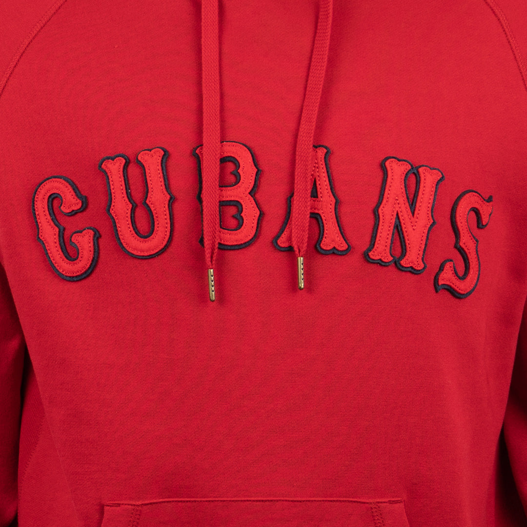 New York Cubans French Terry Script Hooded Sweatshirt product image 2, provided for visual reference and product detail